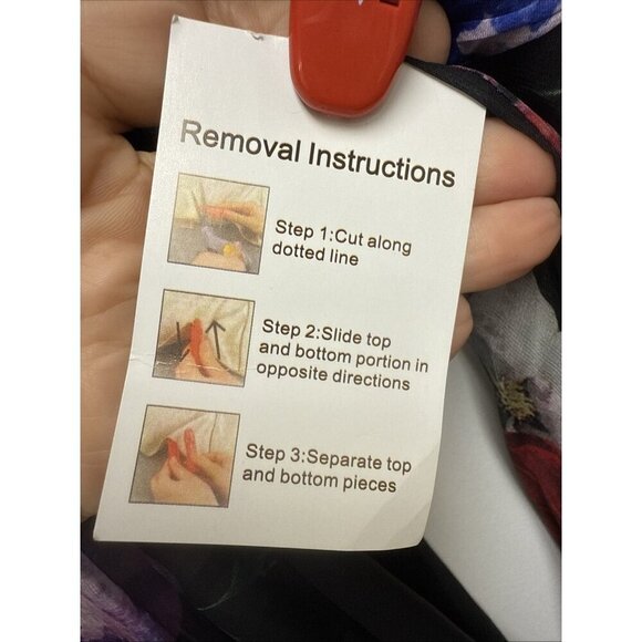 Mac Duggal Size 6 Black Floral 67872 Chiffon Long Sleeve Evening Gown Dress $598 - Picture 11 of 13